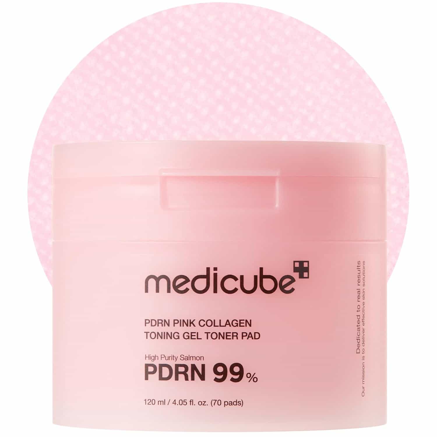 Medicube PDRN PINK almohadilla de gelatina de colágeno rosa — skincare coreano Sakura