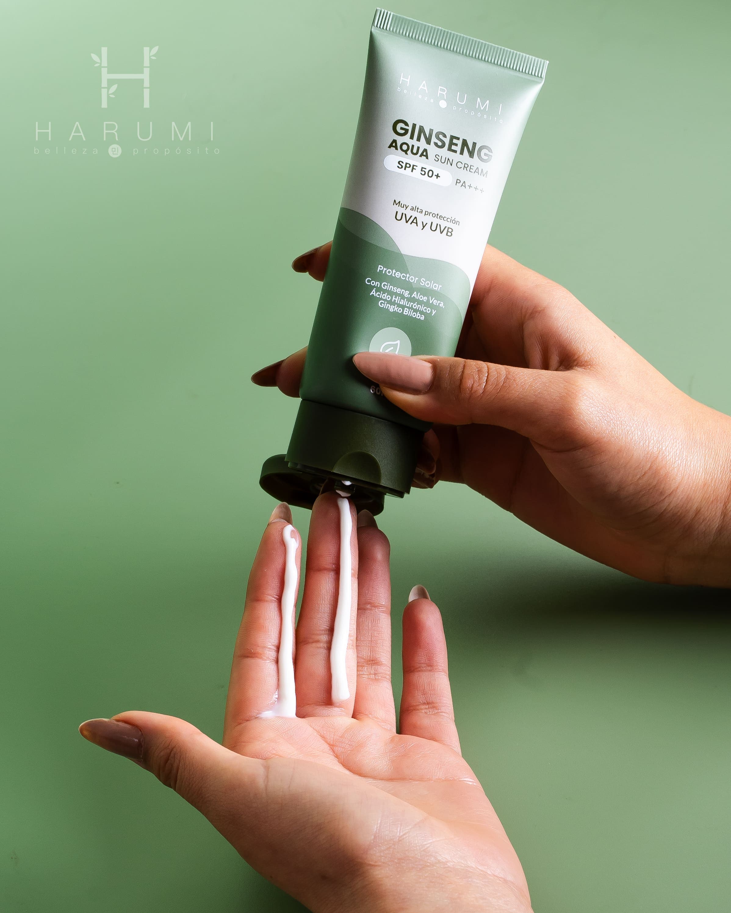 Harumi Ginseng Aqua Sun Cream SPF50 thumbnail
