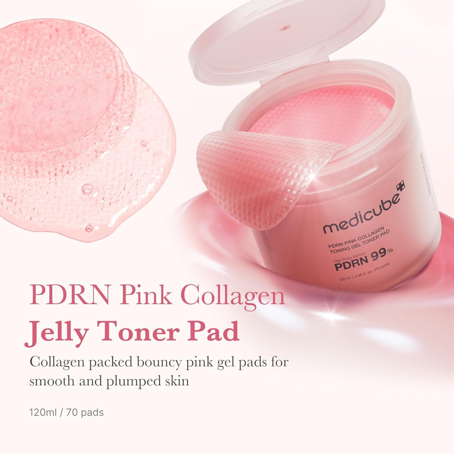 Medicube PDRN PINK almohadilla de gelatina de colágeno rosa thumbnail